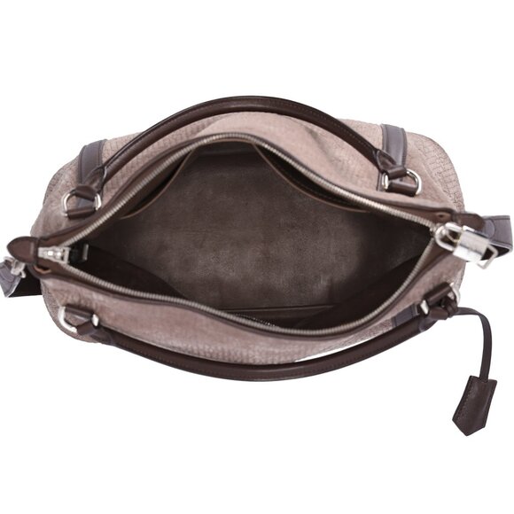 Louis Vuitton Ixia PM Antheia Handbag M94201 Granito Noir Suede Leather - Picture 11 of 12